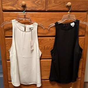 Target Women's Tank Tops (Set of 2) - Black and White -